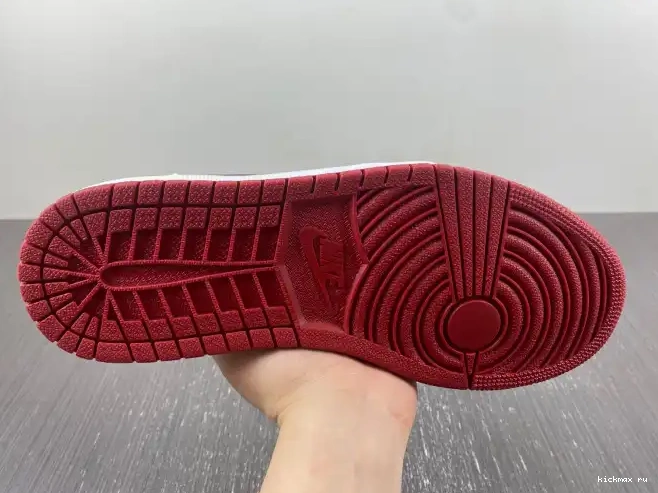 Rep Kickmax Jordan Retro Low Red 1 705329-101 Varsity White 0401